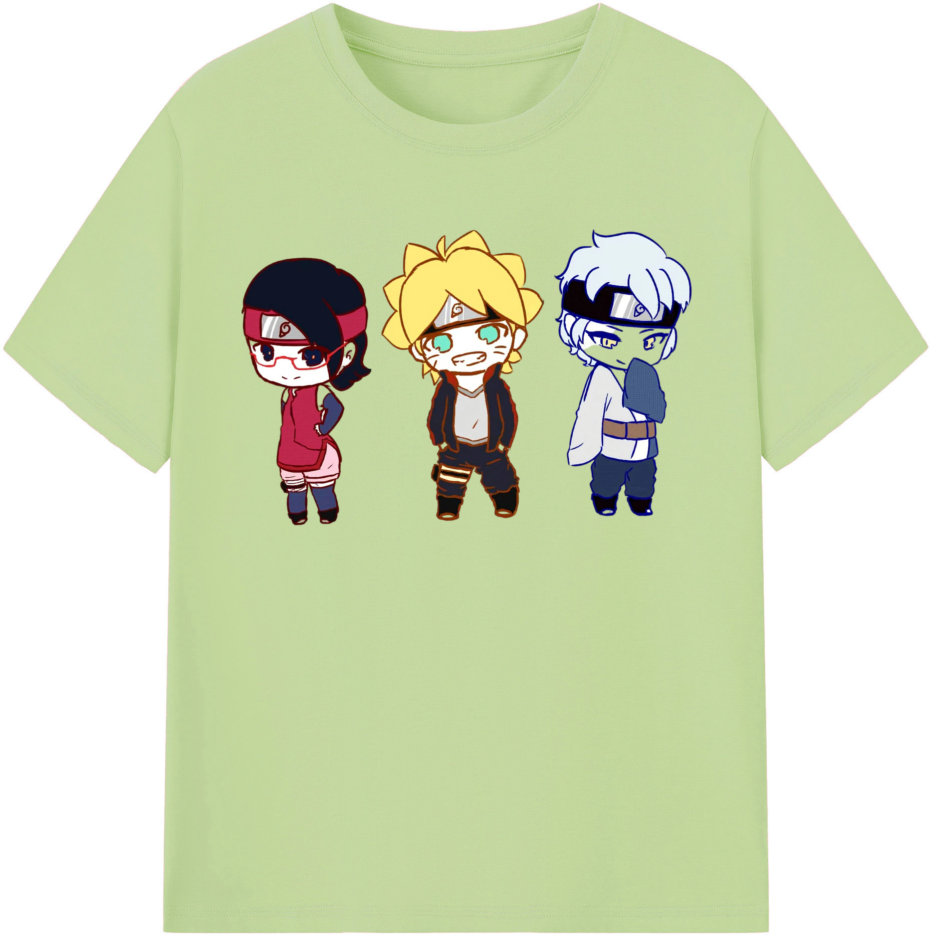 （画像用） NARUTO -ナルト- うずまき ボルト Uzumaki Boruto 綿100％半袖Tシャツ（フロントプリント）